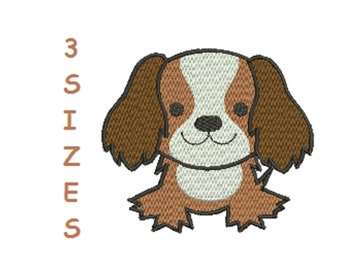 Dog-King Charles- Machine Embroidery Design 3 Sizes