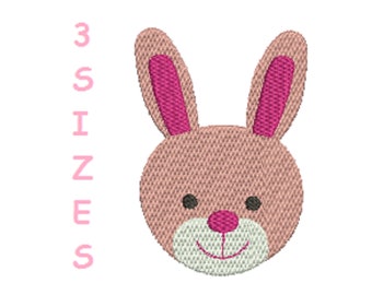 Rabbit Machine Embroidery Design- 3 Tailles