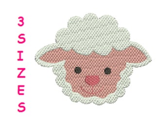 Sheep Machine Embroidery Design- 3 Tailles