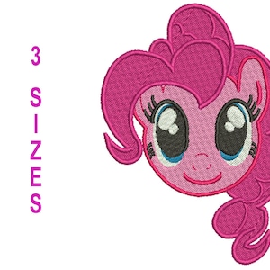 Pinkie Pony- Stickdatei Maschinendesign-Instant Download