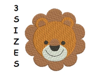 Lion Machine Embroidery Design 3 Tailles