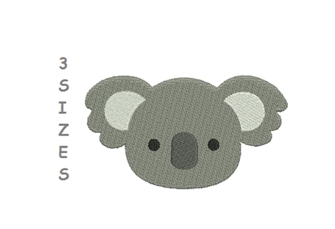Koala Machine Embroidery Design- Animal- 3 Sizes - Etsy