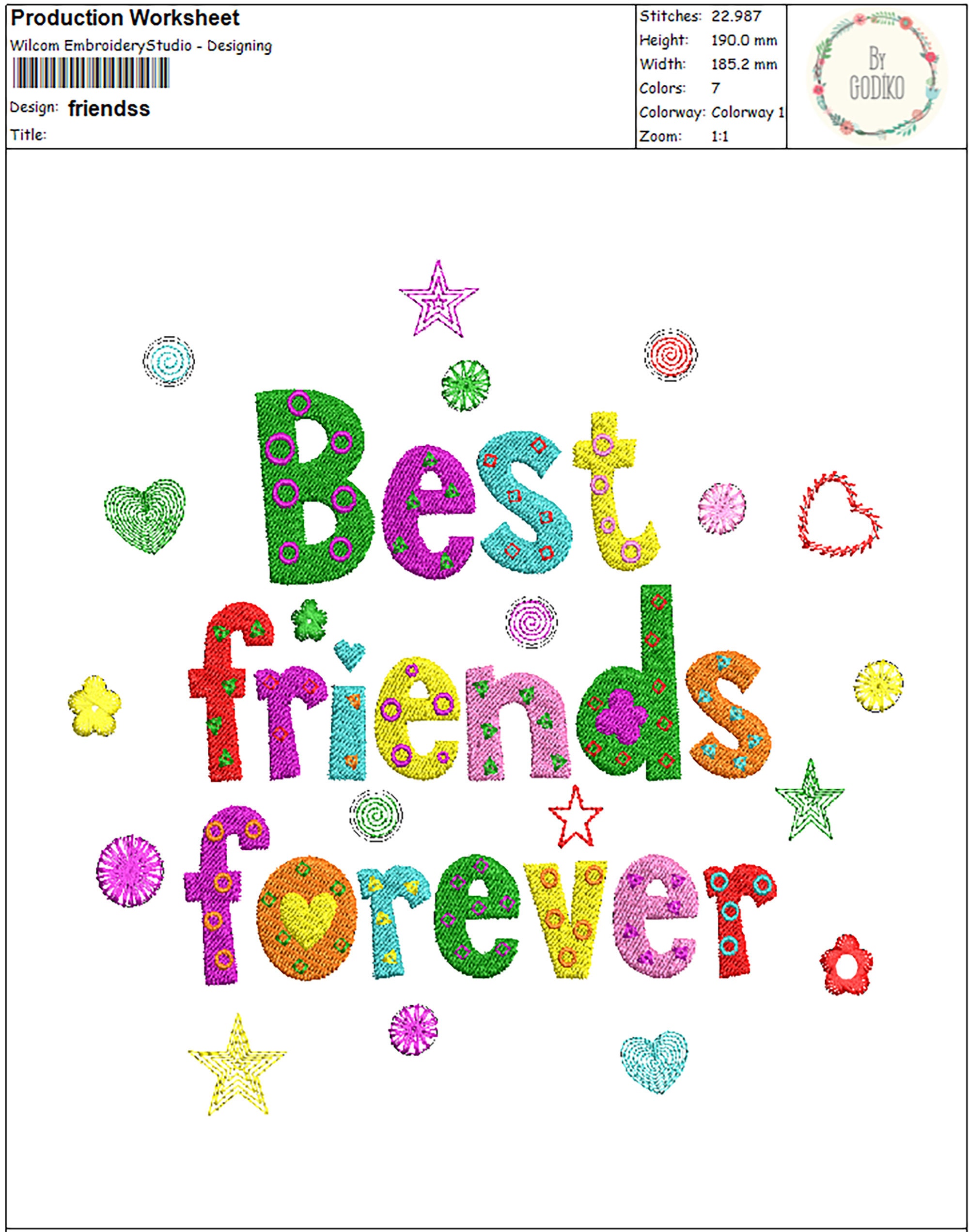 Best friends forever machine embroidery designs 2 sizes  etsy uk Best friends forever machine embroidery designs 2 sizes  etsy uk