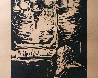 Culpabilité - Linogravure