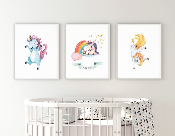 unicorn themed baby nursery