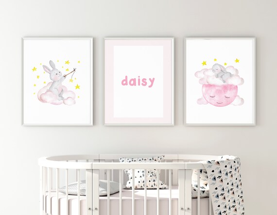 bunny nursery art