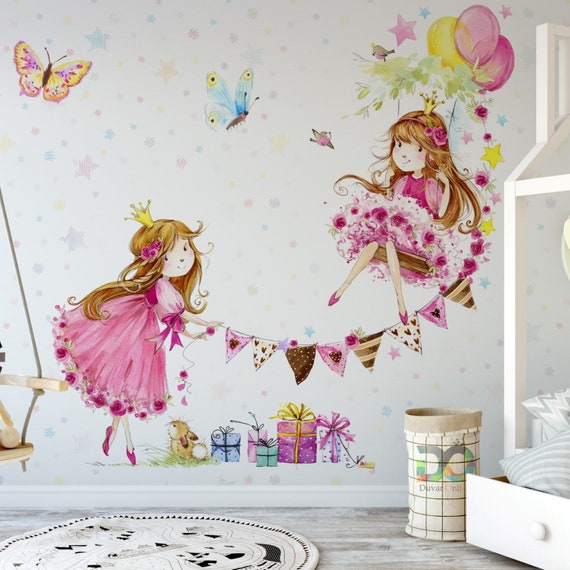 Papel pintado habitación niña hadas lindas papel pintado habitación infantil  -  México
