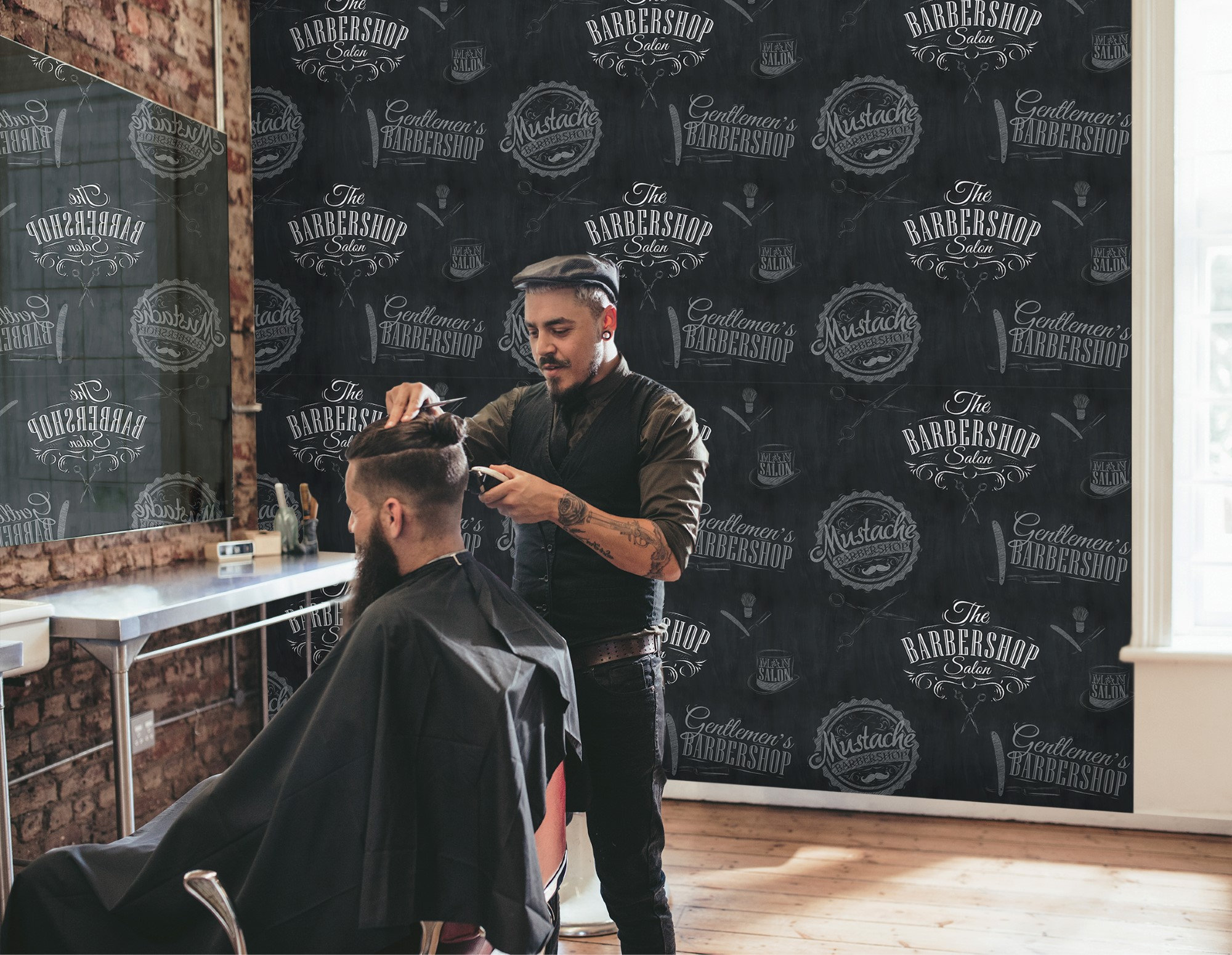 Barber Logo cutting saloon shave hai cut salon HD phone wallpaper   Peakpx