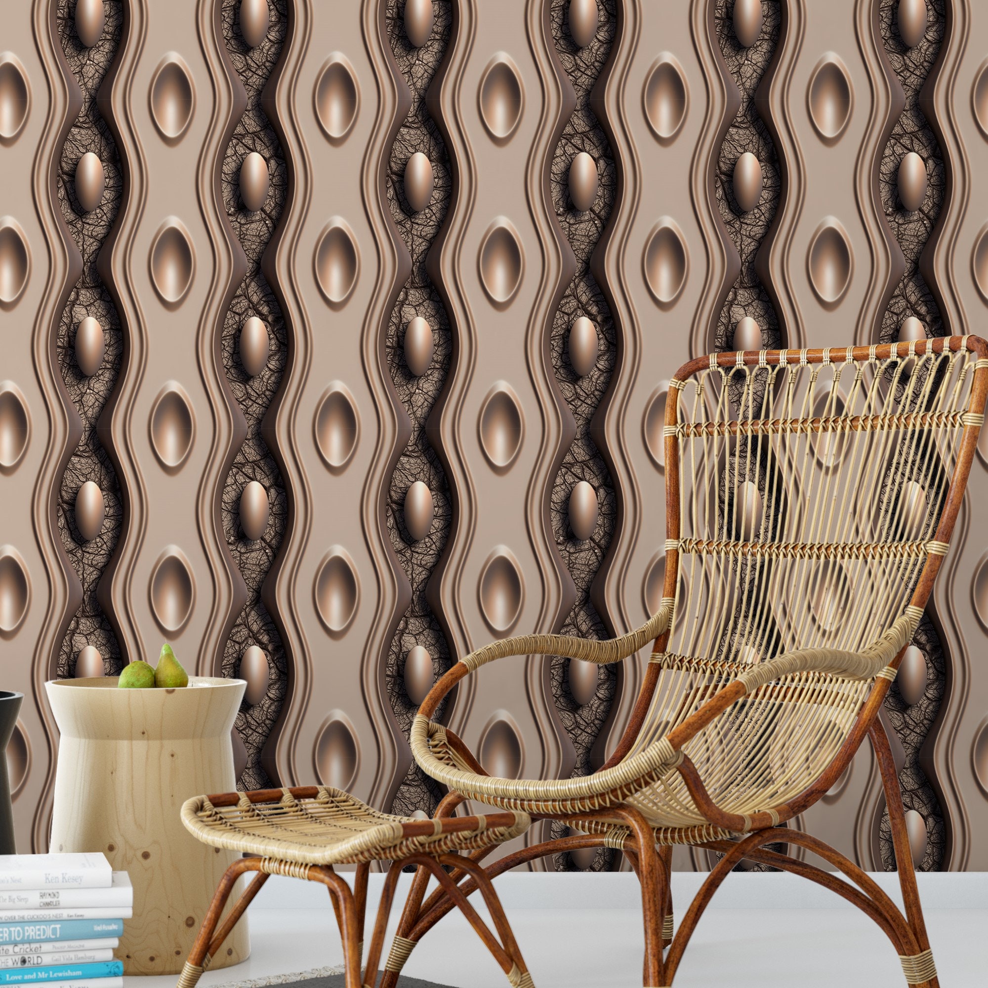 3D Design Roll Wallpaper Digital printing special design Etsy