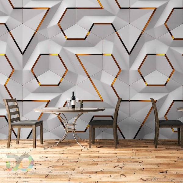 Geometric 3D Effect Wallpaper