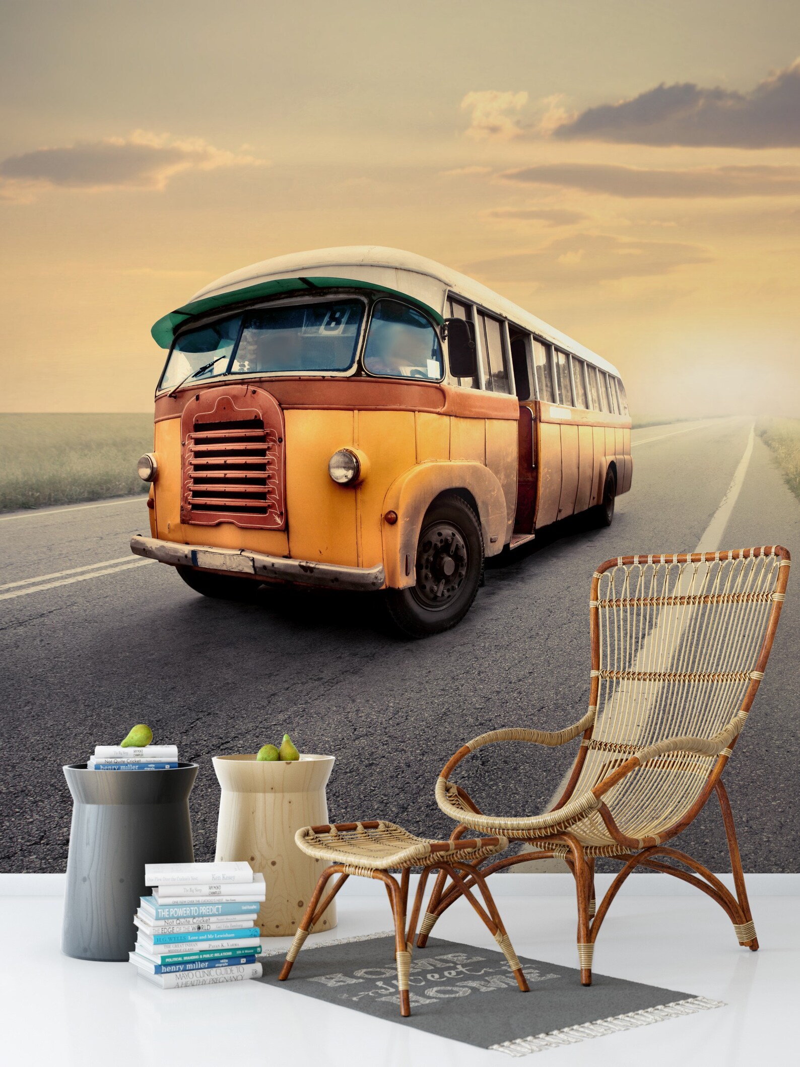 Old Bus Wallpaper Bus Wall Dekor - Etsy