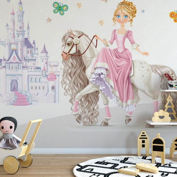 Fondo de pantalla para habitaciones de pequeñas princesas - Etsy España