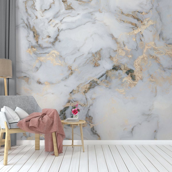 Marble Effect Wallpaper - Wall Mural