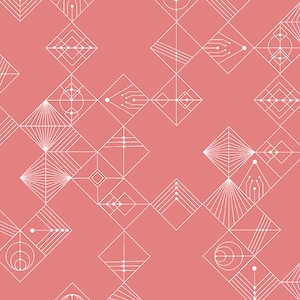 Century Prints Deco Tiles Dawn - Giucy Giuce - PER QUARTER METRE Century Prints Deco Tiles Dawn - Giucy Giuce - PER QUARTER METRE
