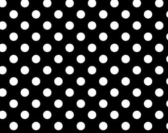 Pom Poms in Ink - Priced/Sold by the Half-Yard
