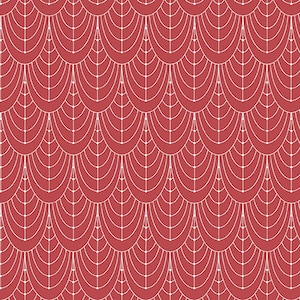 Century Prints Deco Curtains in Barnrose - Priced/Sold by the Half Yard