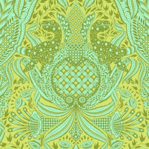Roar! Gift Rapt in Lime - Priced/Sold by the Half-Yard