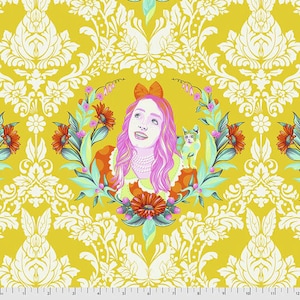 Tula Pink Curiouser & Curiouser Alice in Sugar - Priced/Sold by the Half-Yard