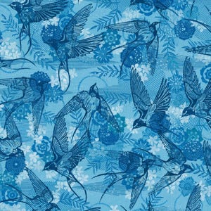 Findings Coming Home 108" Wide Back in Indigo - Priced/Sold by the Yard