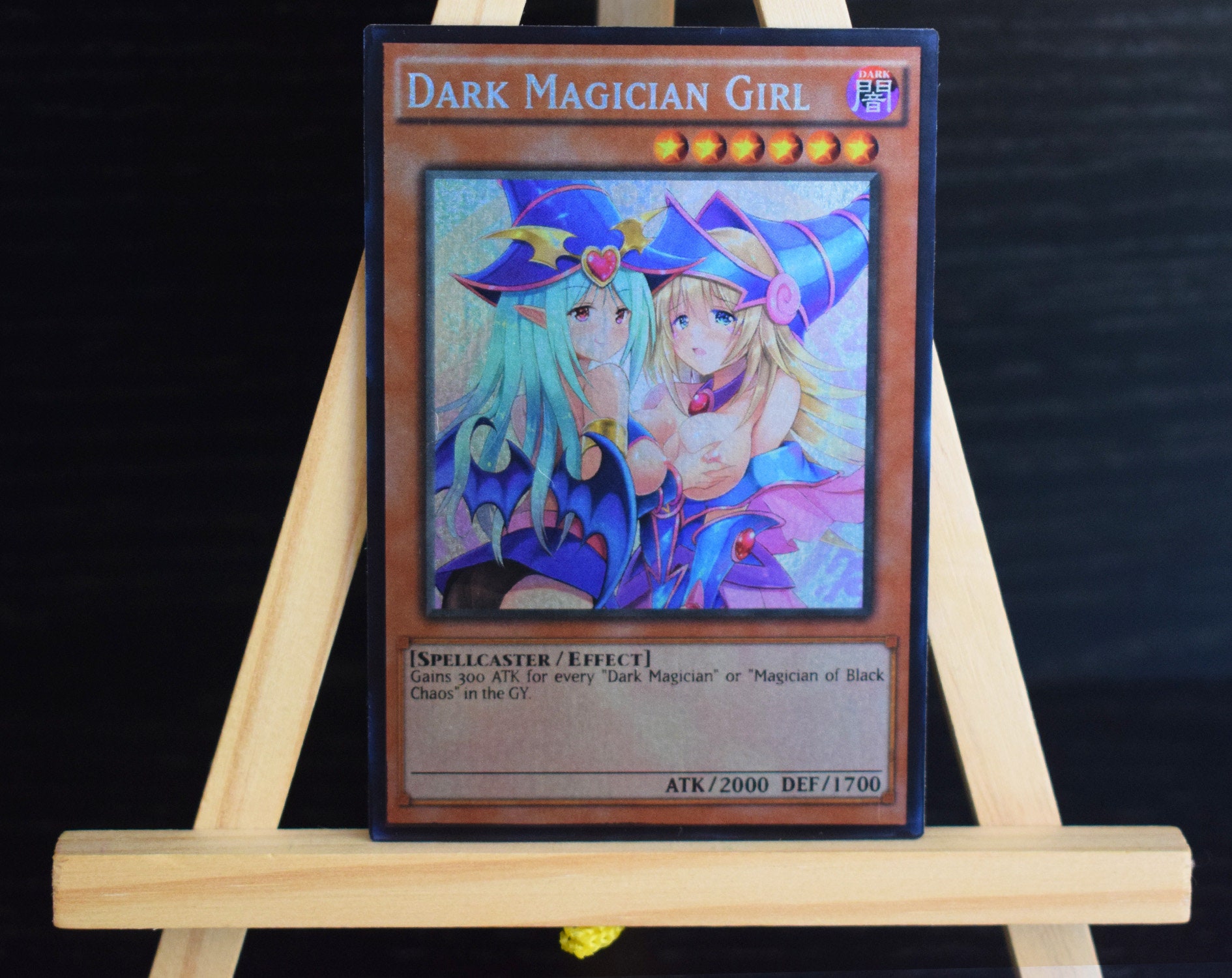 Dark Magician girl v8 YUGIOH HOLO orica proxy sexy custom card | Etsy