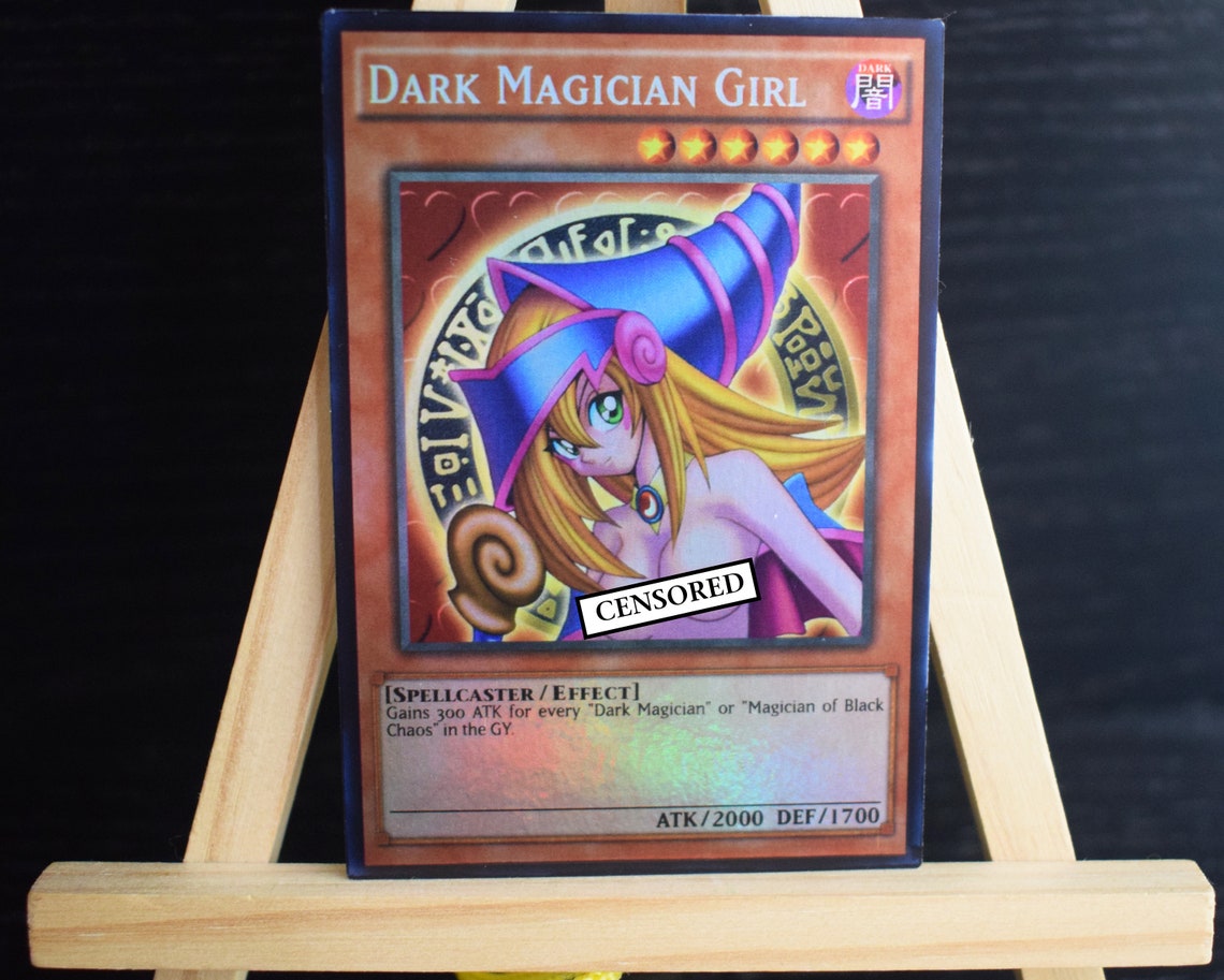 Dark Magician Fille S2 Yugioh Holo Orica Proxy Sexy Carte Etsy 