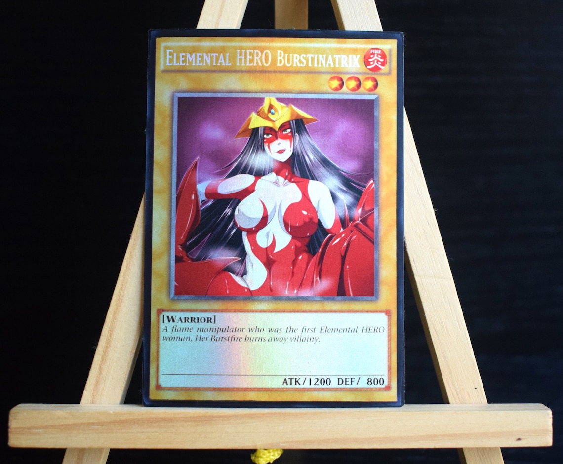 Elemental Hero Burstinatrix Yugioh Holo Orica Proxy Sexy Etsy 