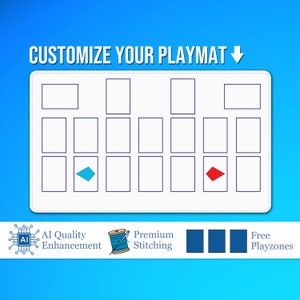 Seu tapete PERSONALIZADO para TCG - 35,5 x 60 cm - Todas as imagens são aceitas! Tapete de jogo TCG personalizável, tapete de jogo grosso personalizado, tapete de jogo qr