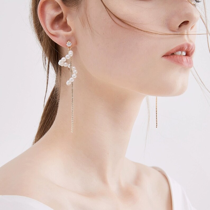 Gold earrings trending Clearance