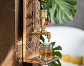Wall Dispenser for Alcohol - Whiskey Stand for Wife - Liquor Dispenser - Bourbon Dispenser - Wall Mount Dispenser - Gifts For Woman
