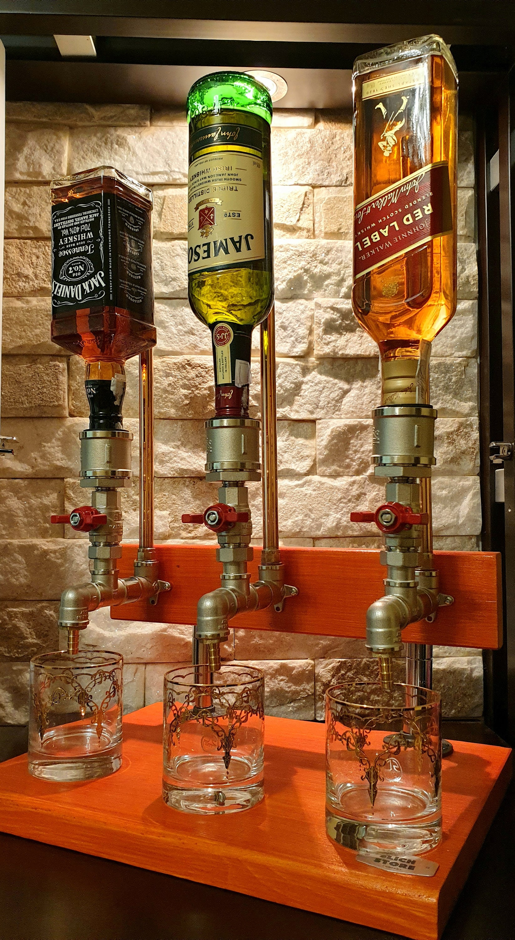 Triple Alcohol Dispenser Drink Liquor Whiskey Wine Dispenser ...