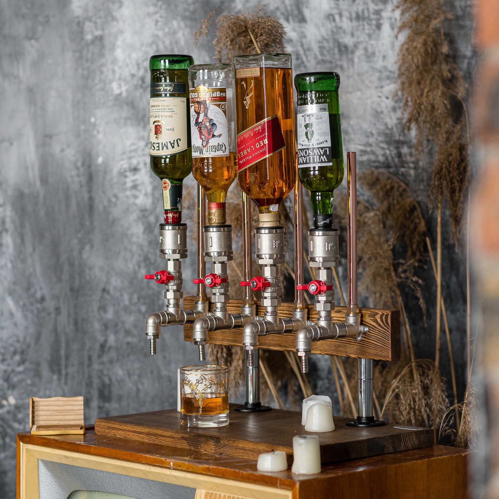 Alcohol bottle stand hotsell