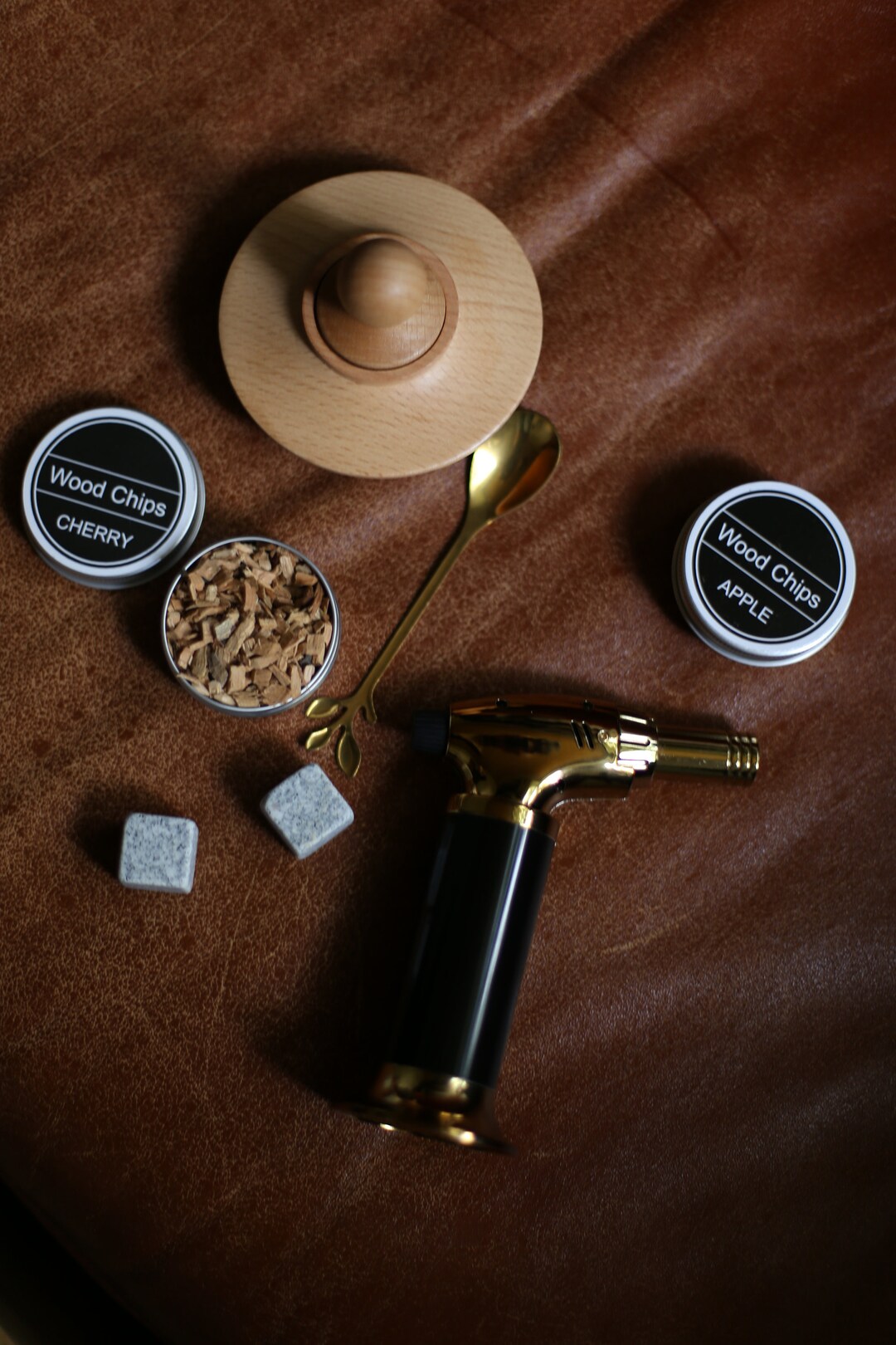 Cocktail Smoker Kit With Wood Chips, Old Fashioned Wooden Whisky Smoker ...