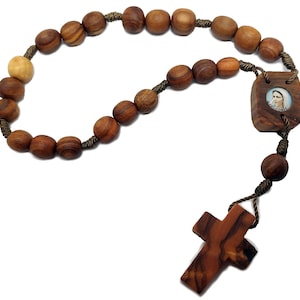 Our Lady Of Medjugorje Rosary Peace Chaplet Rosary of Medjugorje Olive Wood