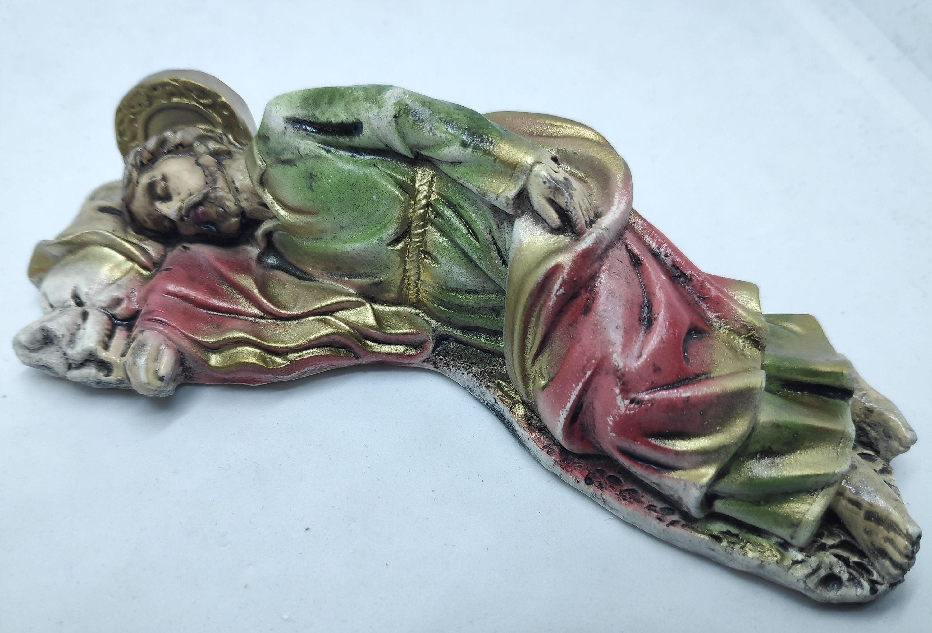 眠れる聖ヨセフ像：樹脂ストーンミックス、眠れるヨセフ（4.7/7.4