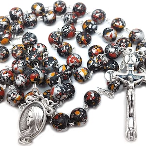 Rosary Gift Woman Multicolor Rosaries From Medjugorje Our Lady / Divine Jesus Center + Gift Box