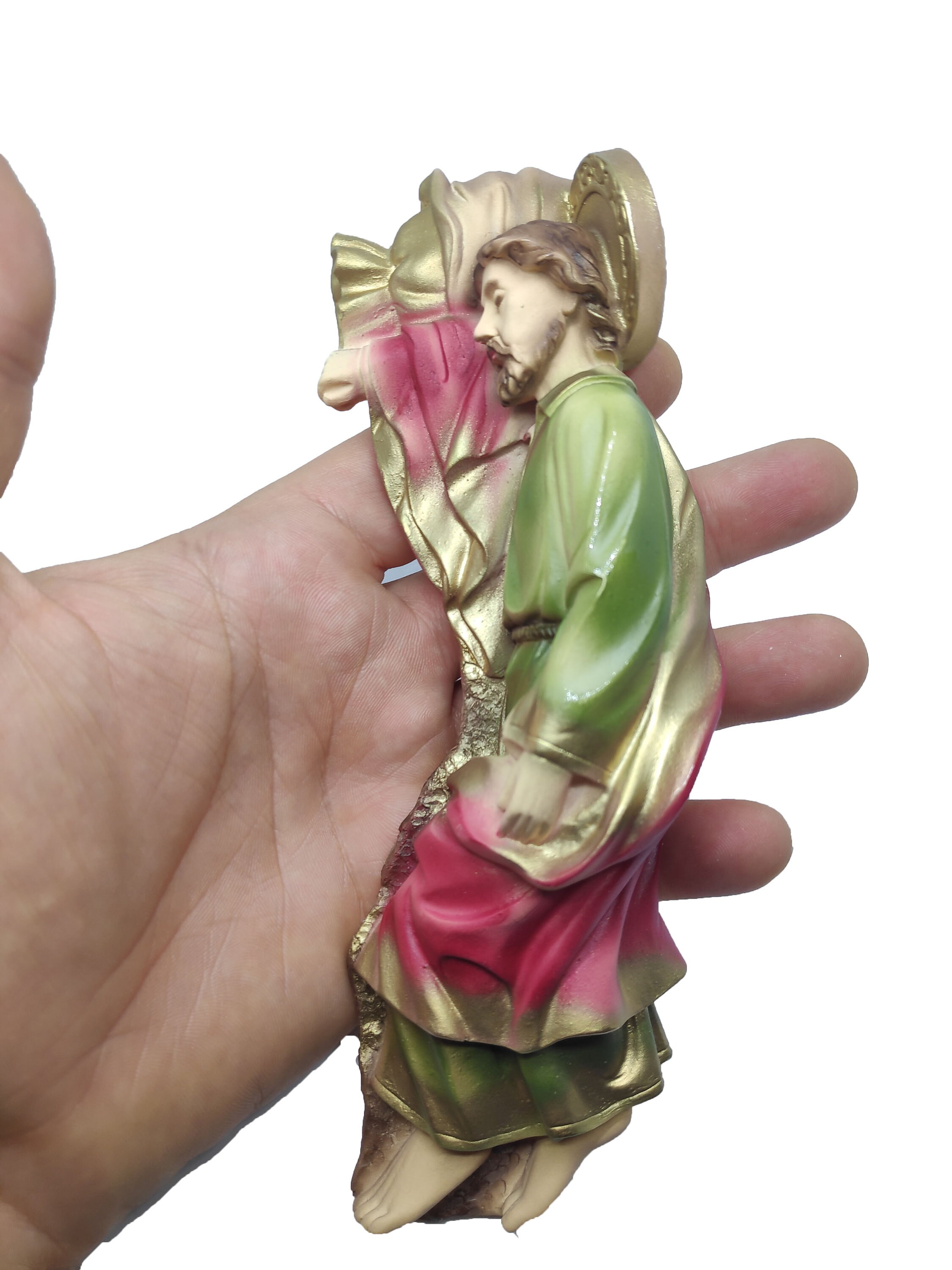 眠れる聖ヨセフ像：樹脂ストーンミックス、眠れるヨセフ（4.7/7.4