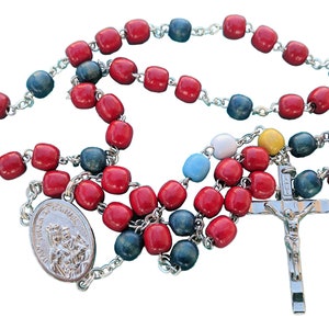 Chaplet for the Holy Souls in Purgatory Rosary made of Wooden Wood