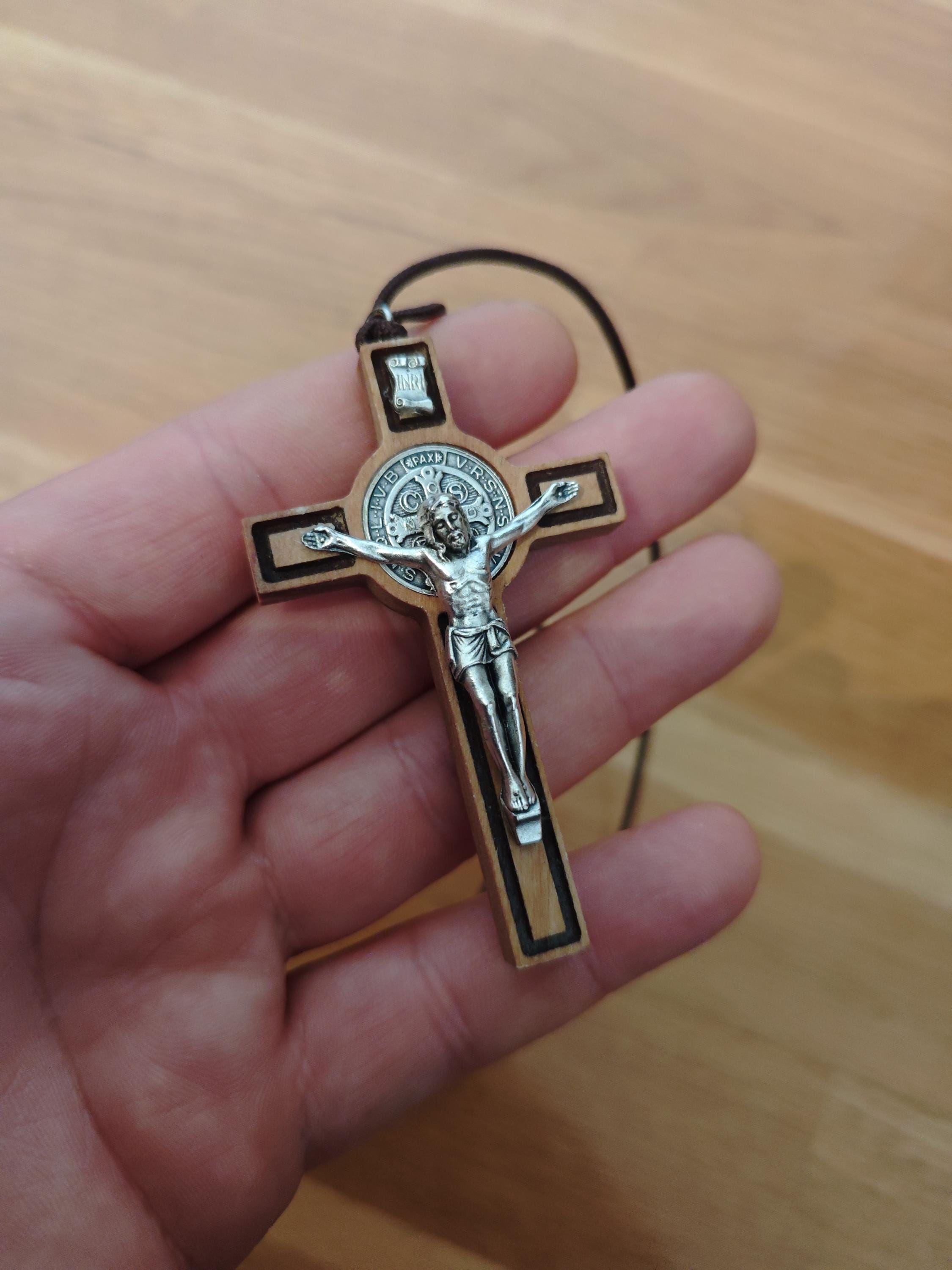 Croce San Benedetto, In Legno D'ulivo, Italia, Croci E Crocifissi Di - Foto 2