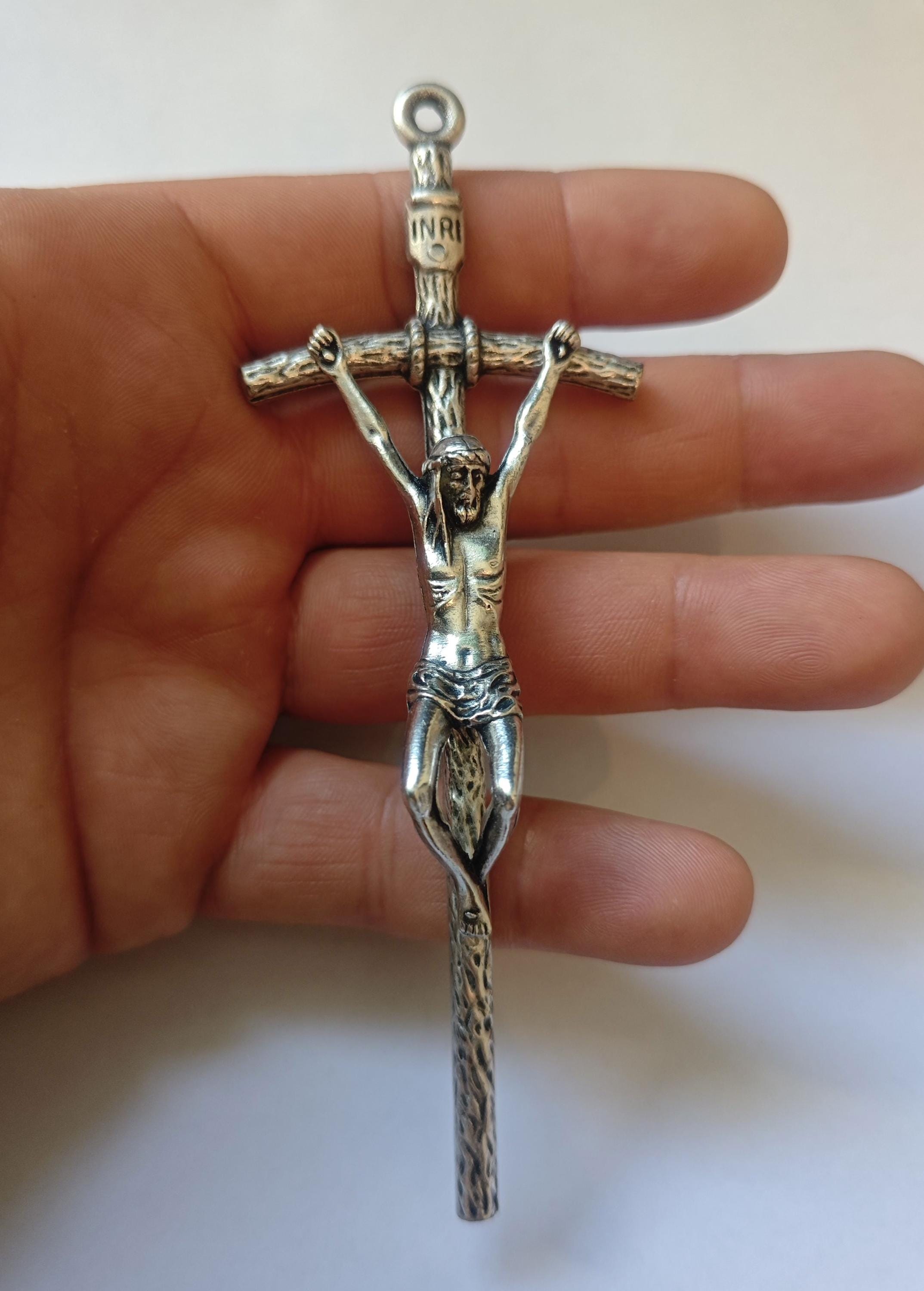 Pectoral Crucifix: Pope John Paul II Catholic Cross Necklace Made in ...
