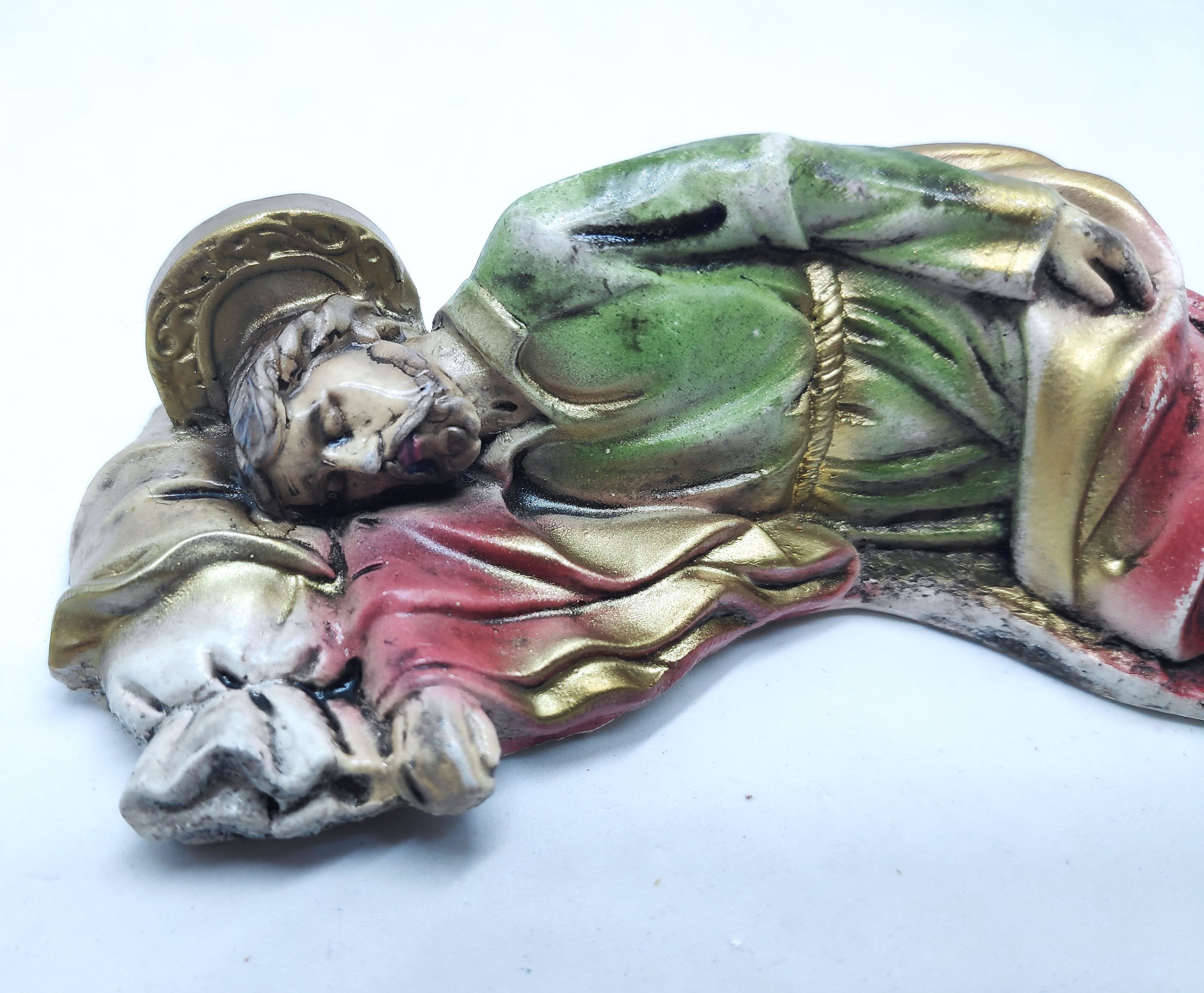 眠れる聖ヨセフ像：樹脂ストーンミックス、眠れるヨセフ（4.7/7.4