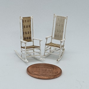 Quarter Inch NAME Roundtable Winter Welcome Pair of Rocking Chairs Kit image 1