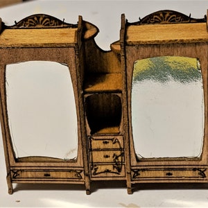 Quarter inch Art Nouveau Armoire