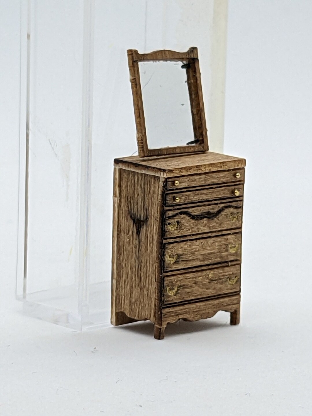 Quarter Inch 1950s Western Chest of Drawers Kit With Mirror Etsy