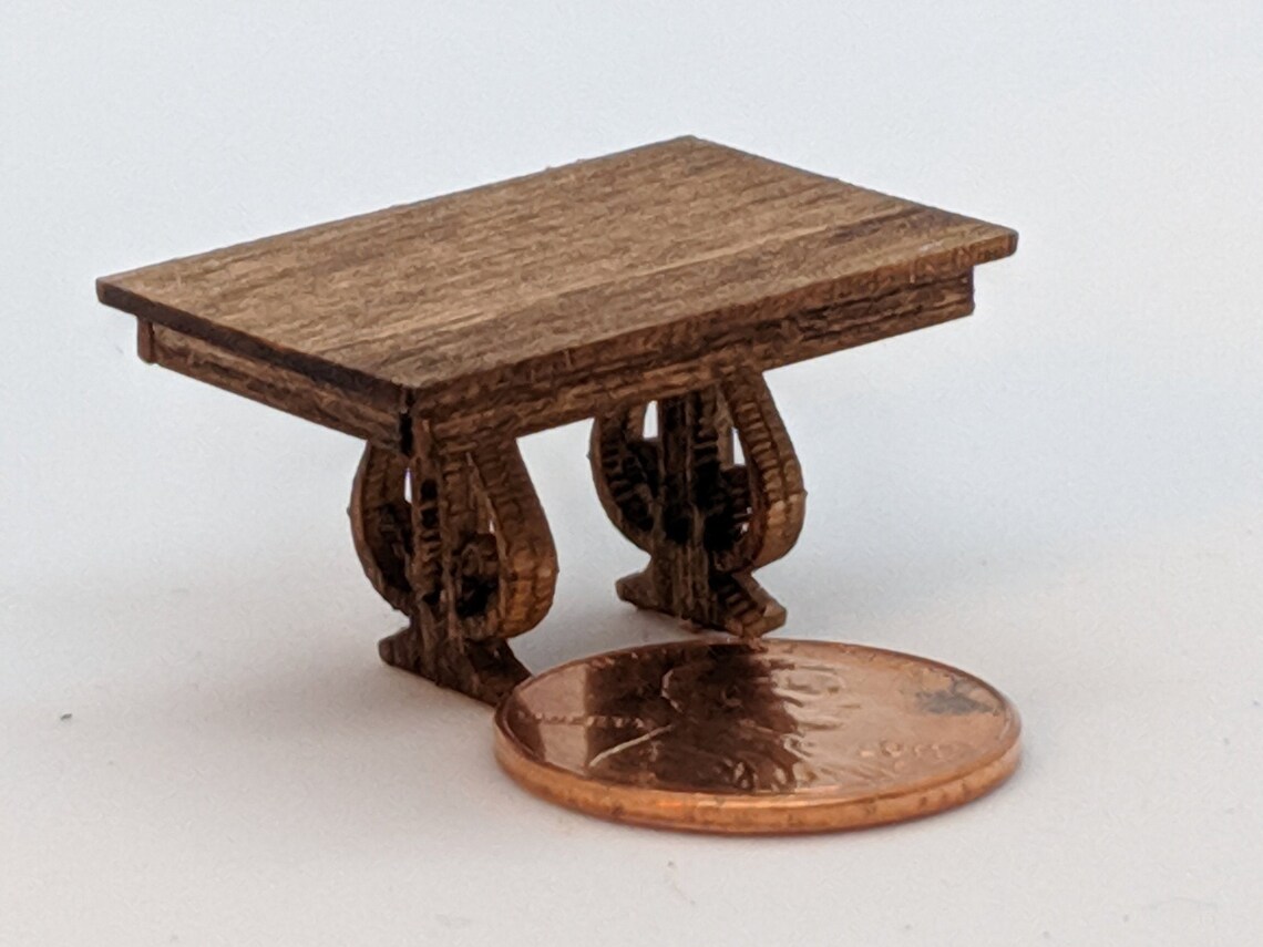 Quarter scale miniature table 2 kit | Etsy