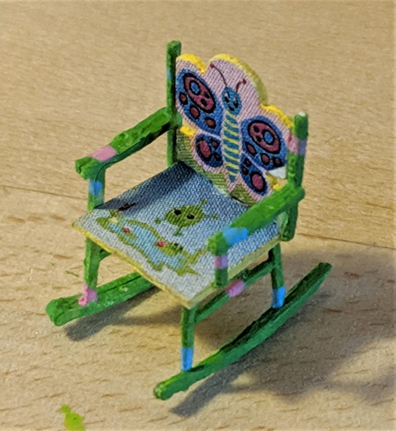 Quarter Inch Children's Rocking Chair Kit With Decals Etsy