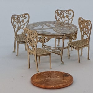 Quarter inch Art Nouveau patio furniture kit