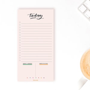 Minimalist Daily Planner Notepad: To-Do List, Schedule - 50 Sheets
