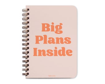 Big Plans Inside Undated Planner, Weekly Planner, Undated Agenda, Undated Weekly Planner With 2 Pages Stickers