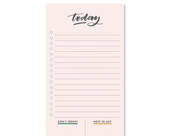 Daily Planner Notepad Daily Schedule To Do List List Pad Etsy Israel