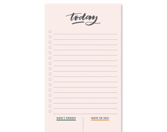 Daily Planner Notepad, Daily Schedule, To-Do List, List Pad